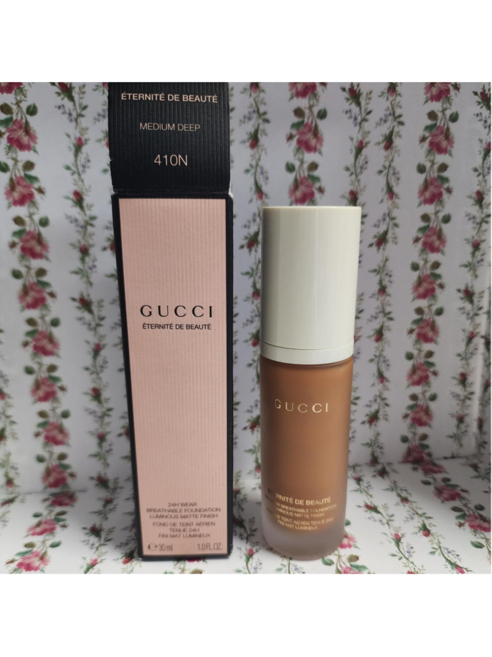 Gucci Eternité de Beauté Breathable Foundation in Medium Deep 410N
#gucci #found